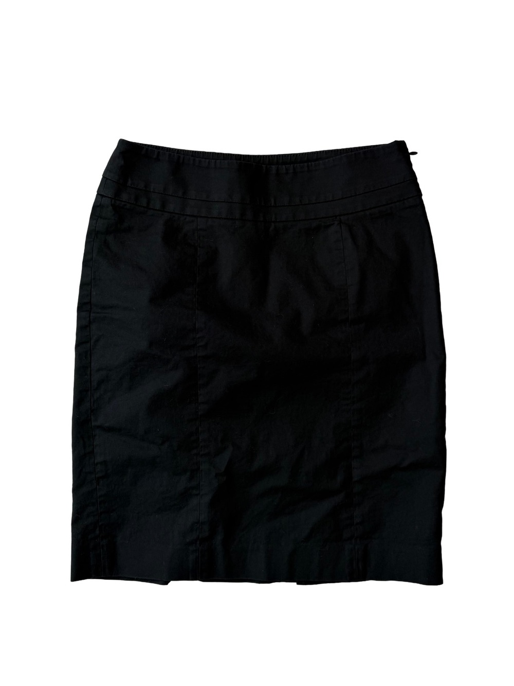 LOFT Black Pencil Skirt 00P Petite Mini Knee Work Office Career Casual Chic